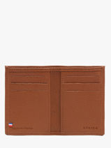 Leather Cardholder Madras Etrier Brown madras EMAD013-vue-porte