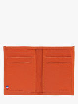Leather Cardholder Madras Etrier Orange madras EMAD013-vue-porte