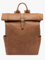 Leather Spider Backpack 2 Compartments Etrier Brown spider ESPI8102