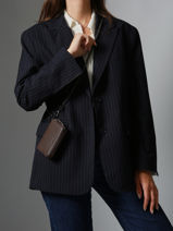 Coin Purse Leather Oxer Etrier Brown oxer EOXE096M-vue-porte