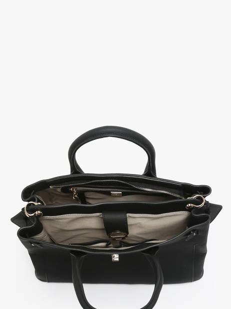 Satchel M Equestre Leather Etrier Black equestre EEQT142M other view 3