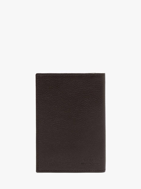 Leather Document Holder Madras Etrier Brown madras EMAD429 other view 2