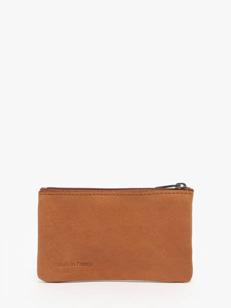 Coin Purse Oil Leather Etrier Brown oil EOIL612 other view 2