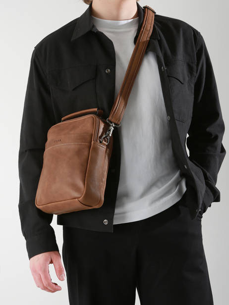 Leather Spider Crossbody Bag Etrier Brown spider ESPI732M other view 1